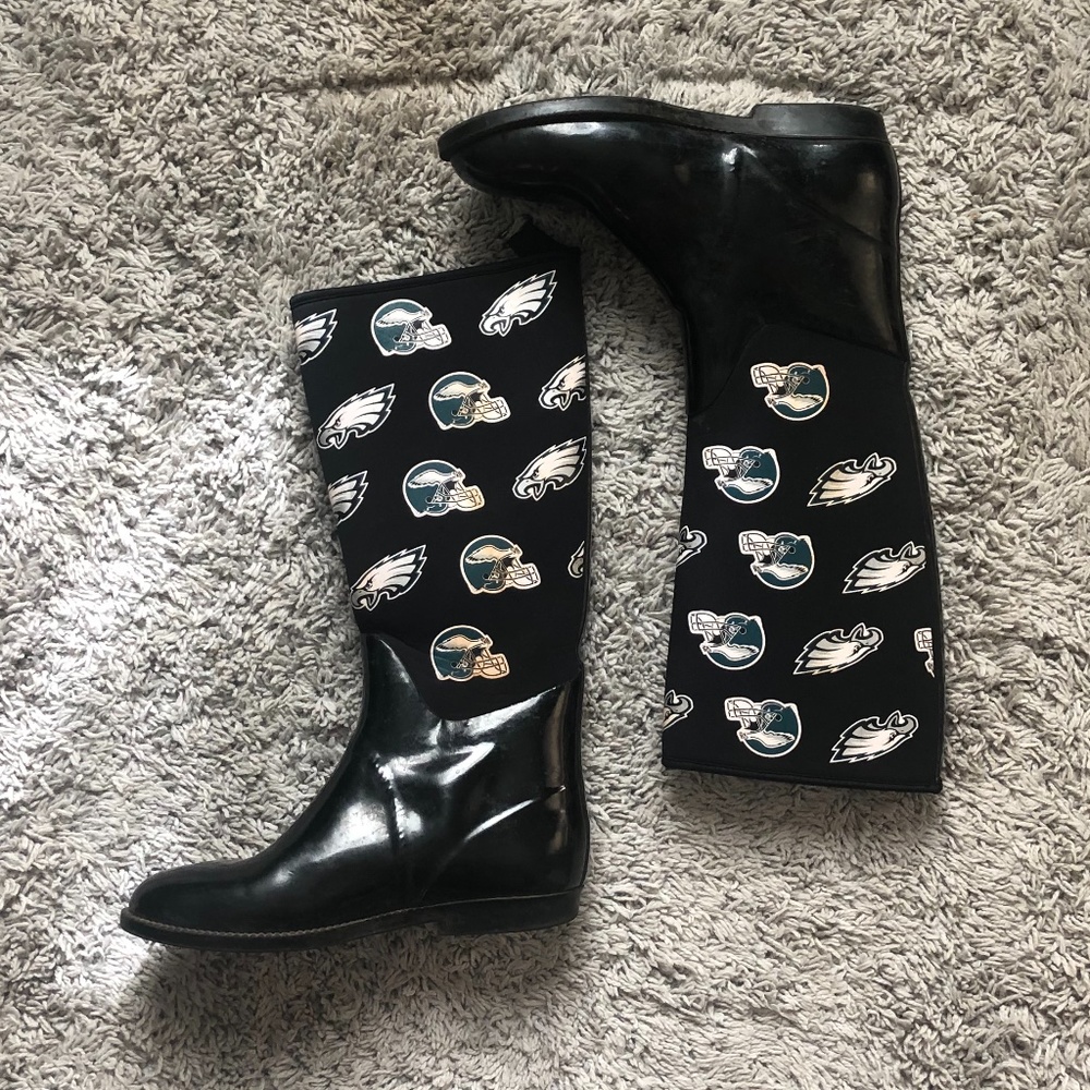 Philadelphia Eagles tall rain boots